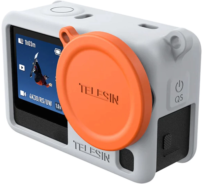 Προστατευτική θήκη σιλικόνης Telesin για DJI Osmo Action 6 (γκρι)