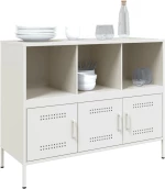 vidaXL Ντουλάπι Λευκό 100,5x39x79 εκ. από Χάλυβα