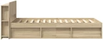 vidaXL Σκελετός κρεβατιού με αποθήκευση Sonoma Δρυς 75 x 190 cm