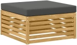 vidaXL Σειρά Καναπέ Εξωτερικού με μαξιλάρι 8 pcs Άσπρο και Ανθρακί