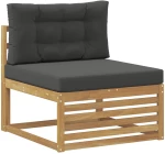 vidaXL Σειρά Καναπέ Εξωτερικού με μαξιλάρι 8 pcs Άσπρο και Ανθρακί