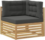 vidaXL Σειρά Καναπέ Εξωτερικού με μαξιλάρι 8 pcs Άσπρο και Ανθρακί