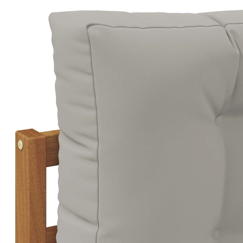 vidaXL Σετ Καναπέ με μαξιλάρι 10 pcs Στερεό Ξύλο Ακακίας