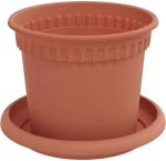 vidaXL Γλάστρες φυτών 6 pcs Κεραμιδί Ø 12,5 x 10 εκ Πλαστικό
