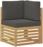 vidaXL Σετ Καναπέ 4 pcs Άσπρο και Ανθρακί 187,5 x 128,5 x 73 εκ