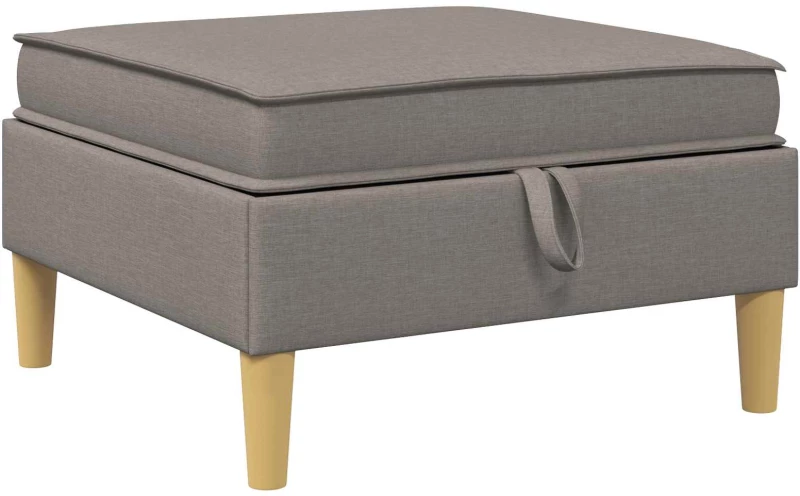 vidaXL Σετ Επίπλων Σαλονιού με μαξιλάρι 5 pcs Taupe Ύφασμα