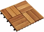 vidaXL Πλάκα Κατασκευής 20 pcs Καφέ 30 x 30 cm Ξύλο Ακακίας