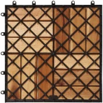 vidaXL Πλάκα Κατασκευής 20 pcs Καφέ 30 x 30 cm Ξύλο Ακακίας