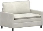 vidaXL Καναπές Κρεμ 126 x 81 x 87,5 εκ Βελούδο