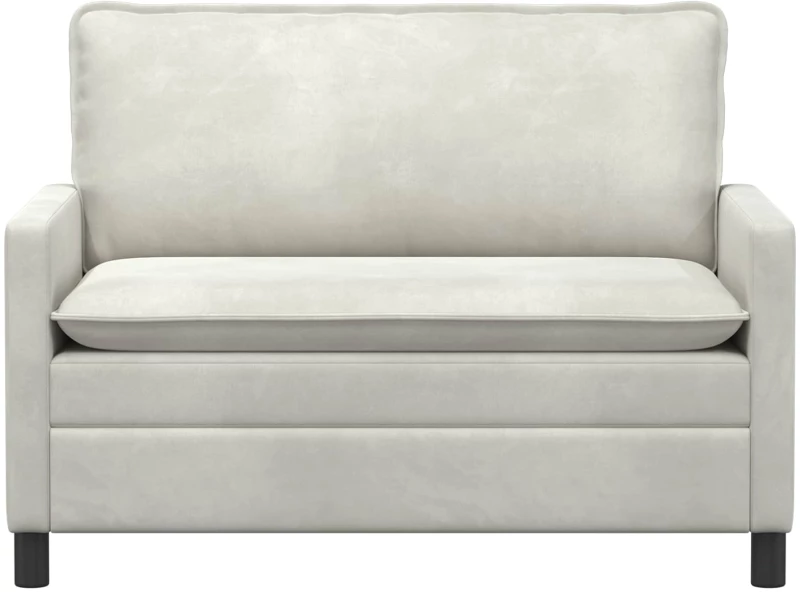 vidaXL Καναπές Κρεμ 126 x 81 x 87,5 εκ Βελούδο