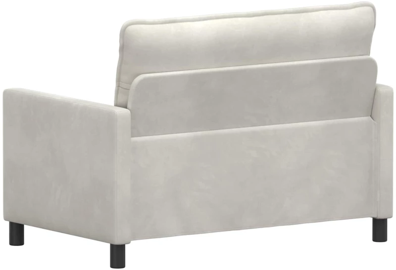 vidaXL Καναπές Κρεμ 126 x 81 x 87,5 εκ Βελούδο