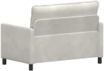 vidaXL Καναπές Κρεμ 126 x 81 x 87,5 εκ Βελούδο