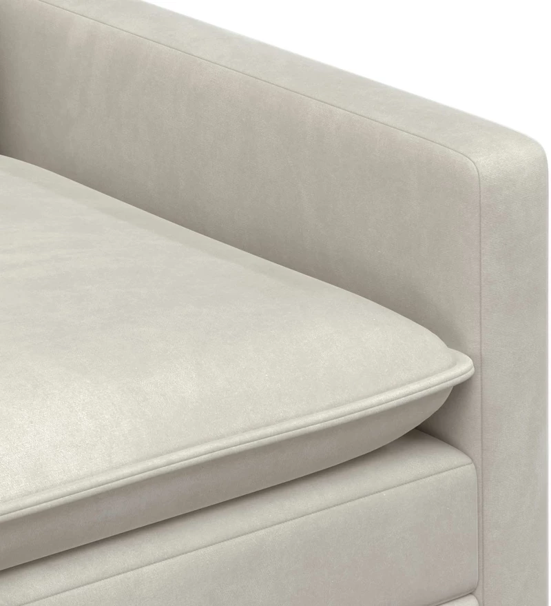 vidaXL Καναπές Κρεμ 126 x 81 x 87,5 εκ Βελούδο