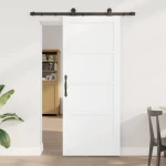 vidaXL Συρόμενη Πόρτα ORKDAL Λευκό 83 x 202 εκ. Μασίφ Ξύλο Πεύκου