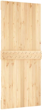 vidaXL Συρόμενη Πόρτα Φυσικό και Λευκό 90 x 210 cm