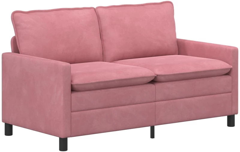 vidaXL Καναπές Ροζ 156 x 81 x 87,5 εκ Βελούδο