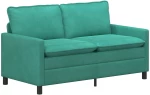 vidaXL Καναπές Τιρκουάζ 156 x 81 x 87,5 εκ Βελούδο