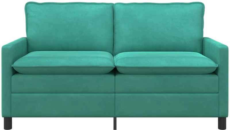 vidaXL Καναπές Τιρκουάζ 156 x 81 x 87,5 εκ Βελούδο