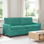 vidaXL Καναπές Τιρκουάζ 196 x 81 x 87,5 εκ. Βελούδο