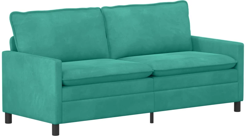 vidaXL Καναπές Τιρκουάζ 196 x 81 x 87,5 εκ. Βελούδο