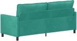 vidaXL Καναπές Τιρκουάζ 196 x 81 x 87,5 εκ. Βελούδο