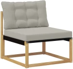 vidaXL Σειρά Καναπέ Εξωτερικού 8 pcs Λευκό και Ανοιχτό Γκρι