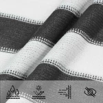 vidaXL Ικανότητα Σκίασης Γκρι και Λευκό 2 x 5 m HDPE