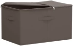 vidaXL Κουτί αποθήκευσης 6 pcs Γκρι 60 x 43 x 35 εκ. Ύφασμα