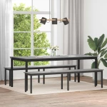 vidaXL παγκάκι Γκρίζο Σονομα 200 x 35 x 45 εκ Επεξεργασμένο ξύλο