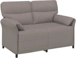 vidaXL Καναπές 100% πολυέστερ μεταλλικό πλαίσιο MDF, Κόντρα πλακέ