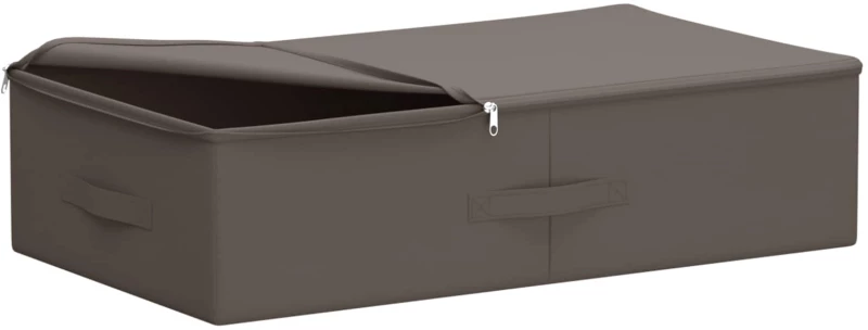 vidaXL Κουτί αποθήκευσης 24 pcs Γκρι 70 x 40 x 18 εκ. Ύφασμα