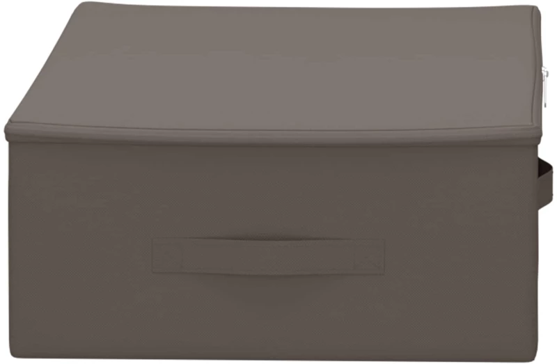 vidaXL Κουτί αποθήκευσης 24 pcs Γκρι 70 x 40 x 18 εκ. Ύφασμα