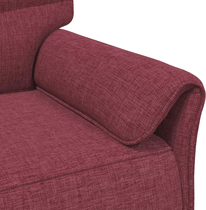 vidaXL Καναπές 100% πολυέστερ μεταλλικό πλαίσιο MDF, Κόντρα πλακέ
