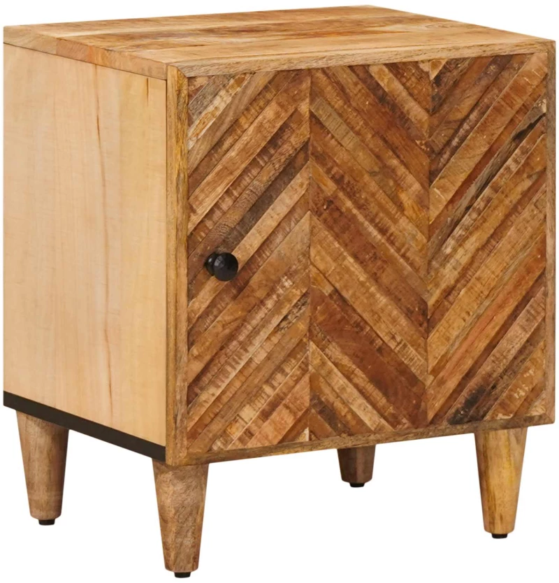 vidaXL Κομοδίνο Καφέ 40 x 33,5 x 46 εκ Στερεό ξύλο μάνγκο