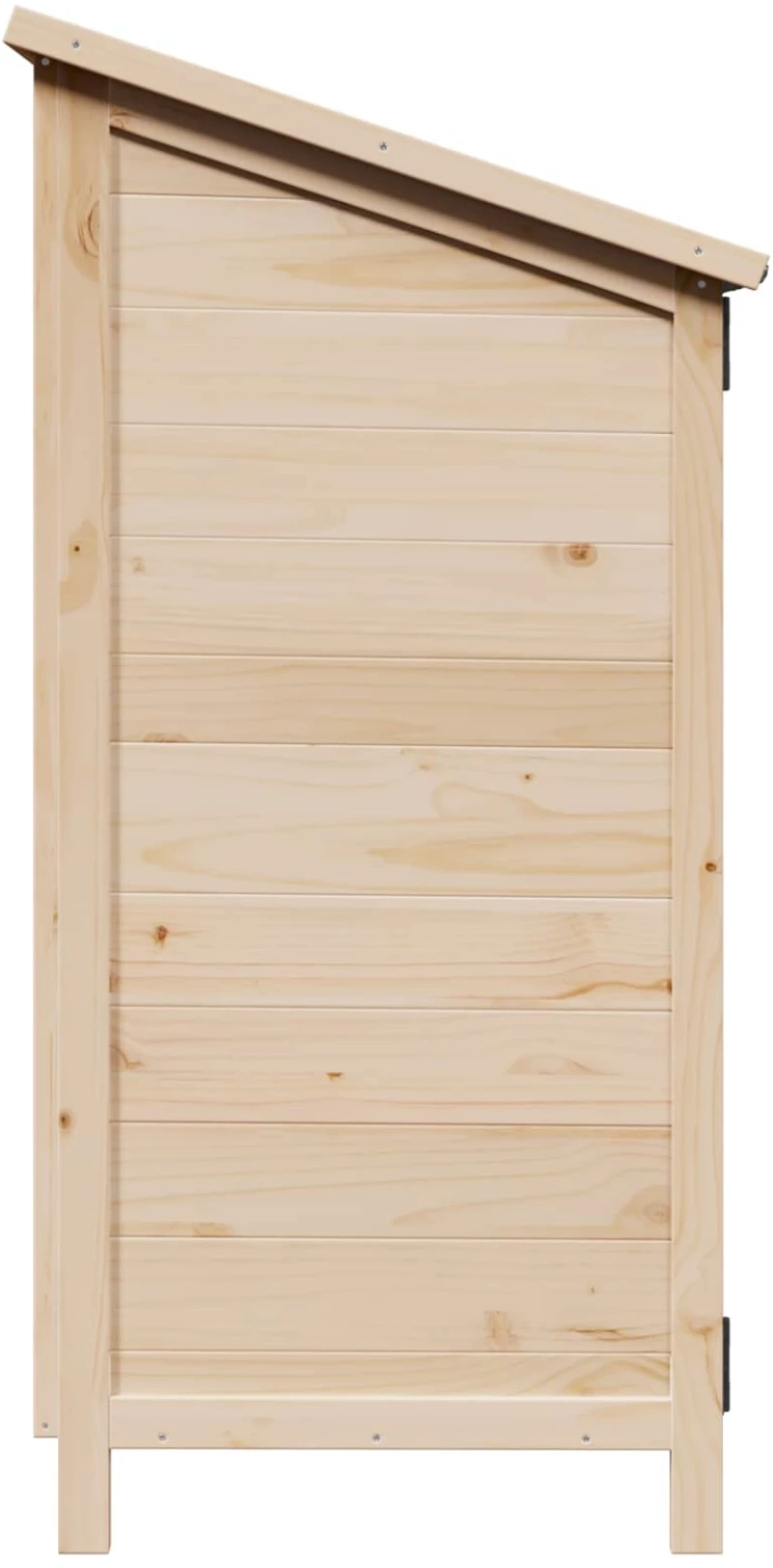 vidaXL Αποθήκη Κήπου Φυσικό 59 x 56 x 113,5 εκ Επεξεργασμένο Ξύλο