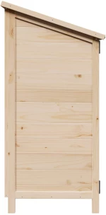 vidaXL Αποθήκη Κήπου Φυσικό 59 x 56 x 113,5 εκ Επεξεργασμένο Ξύλο