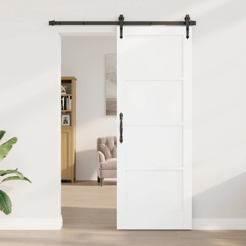 vidaXL Εσωτερική Πόρτα Λευκό 78 x 211 εκ Κόντρα πλακέ