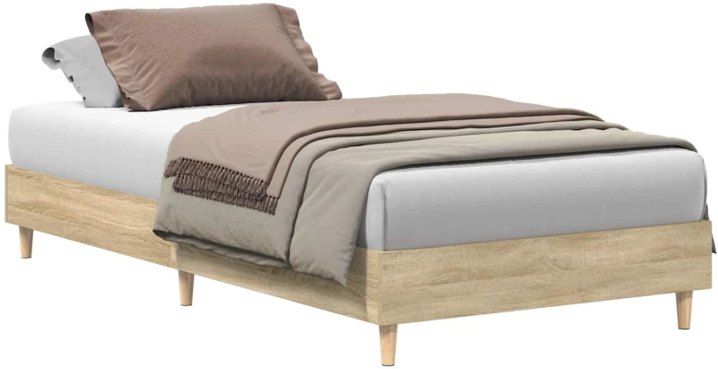vidaXL Σκελετός Κρεβατιού Sonoma Δρυς 80 x 200 cm Επεξεργασμένο Ξύλο
