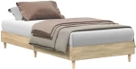vidaXL Σκελετός Κρεβατιού Sonoma Δρυς 80 x 200 cm Επεξεργασμένο Ξύλο