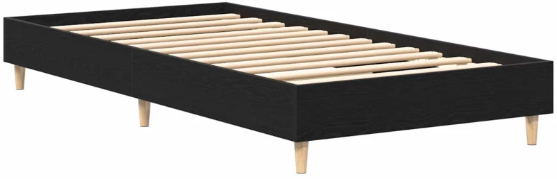 vidaXL Σκελετός Κρεβατιού Μαύρη Δρυς 80 x 200 cm Επεξεργασμένο Ξύλο