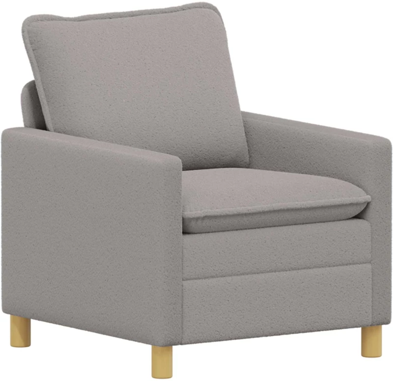 vidaXL Καναπές Ανοιχτό γκρι 76 x 81 x 87,5 εκ Ύφασμα