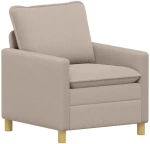 vidaXL Καναπές Ανοιχτό γκρι 76 x 81 x 87,5 εκ Ύφασμα