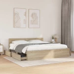vidaXL Σκελετός Κρεβατιού 2 pcs Σονόμα 193 x 203 cm Επεξεργασμένο ξύλο