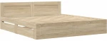 vidaXL Σκελετός Κρεβατιού 2 pcs Σονόμα 193 x 203 cm Επεξεργασμένο ξύλο