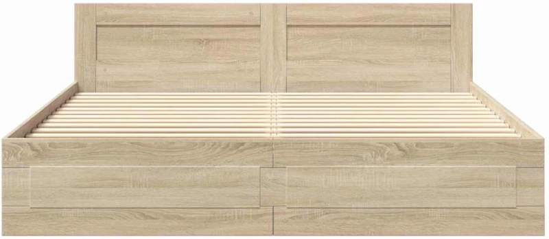vidaXL Σκελετός Κρεβατιού 2 pcs Σονόμα 193 x 203 cm Επεξεργασμένο ξύλο