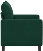 vidaXL Καναπές Σκούρο πράσινο 126 x 81 x 87,5 εκ