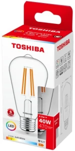 TOSHIBA LED FILAMENT ST64 E27 4.5W 2700K