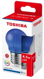 TOSHIBA LED FILAMENT COLOR BLUE G45 E27 4.5W
