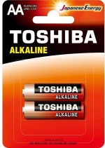 Toshiba Red Alkaline Μπαταρίες AA 1.5V 2τμχ (LR6GCA BP-2C)