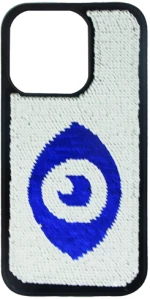 Vivid Sequin Case Apple iPhone 14 Pro Silver/Blue